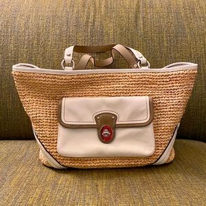 Coach straw purse - beautiful barely used!